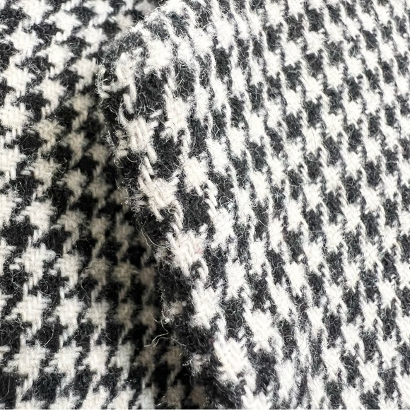 Vintage black white houndstooth check tailored cropped jacket - Picture 10 of 11